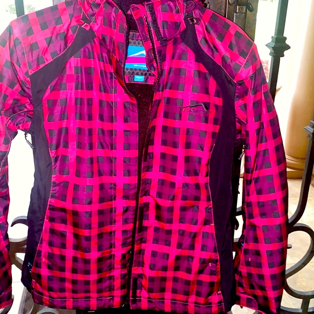 Polar edge ski jacket size S removable hoodie lots of pockets